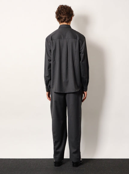 Tonywack Wool Blend Pinstriped Trousers
