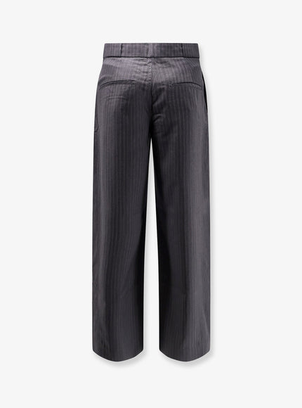 Tonywack Wool Blend Pinstriped Trousers
