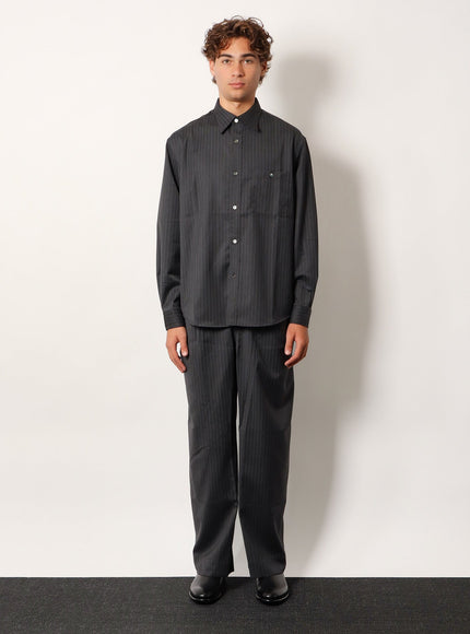 Tonywack Wool Blend Striped Shirt