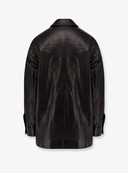 Tonywack Long Padded Leather Jacket