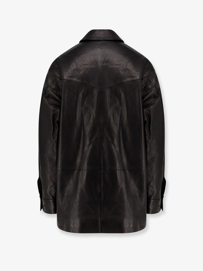 Tonywack Long Padded Leather Jacket