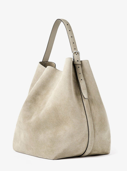 Toteme Suede Belted Tote Shoulder Bag