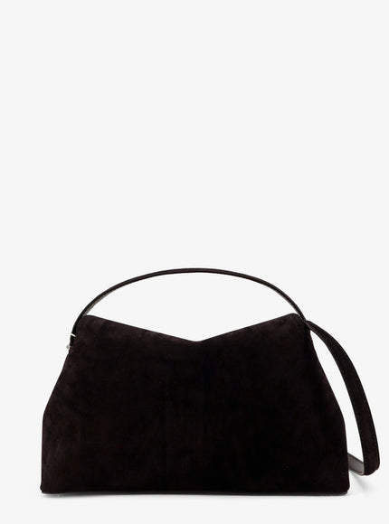 Toteme T-Lock Hammered Leather Shoulder Bag