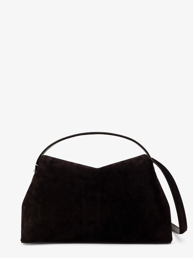 Toteme T-Lock Hammered Leather Shoulder Bag