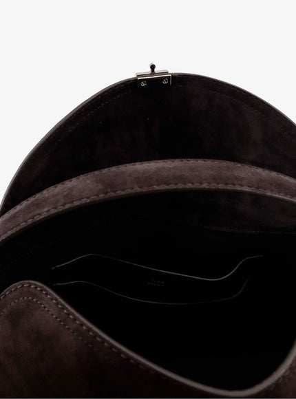 Toteme T-Lock Hammered Leather Shoulder Bag