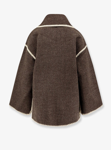 Toteme Embroidered Scarf Wool Blend Jacket