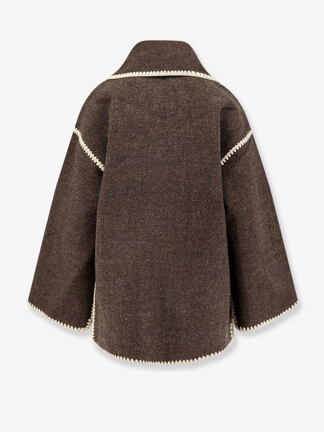 Toteme Embroidered Scarf Wool Blend Jacket