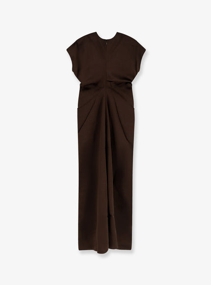Toteme Long Viscose Dress Bark