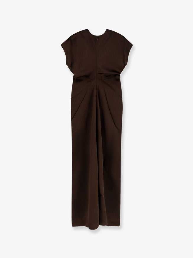 Toteme Long Viscose Dress Bark
