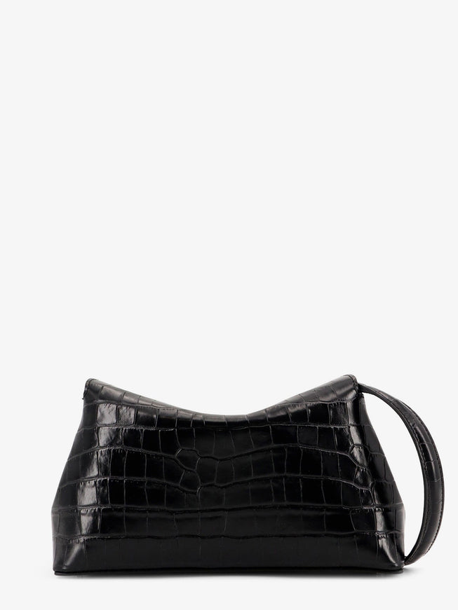 Toteme T-Lock Leather Crossbody Bag With Croco Effect
