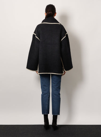 Toteme Wool Blend Emboidered Jacket