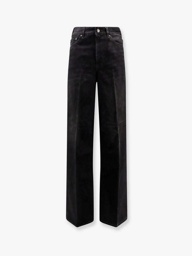 Toteme Black Denim Jeans Faded Black