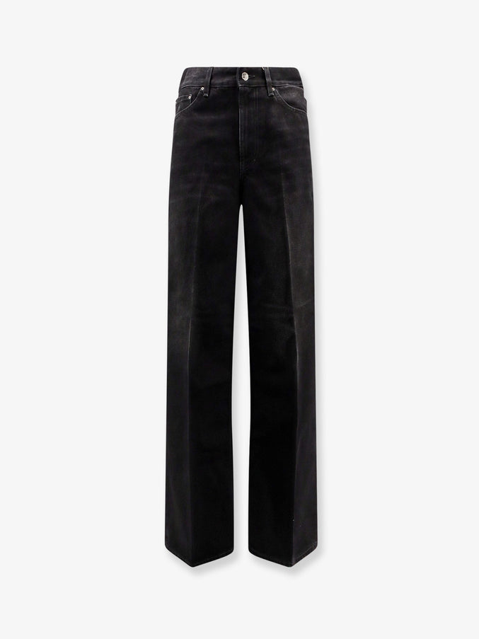 Toteme Black Denim Jeans Faded Black