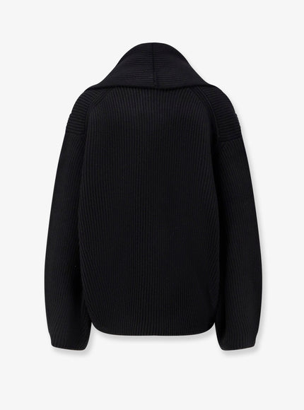 Toteme Shawl-Lapel Wool Cardigan