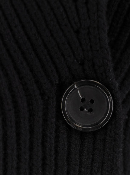 Toteme Shawl-Lapel Wool Cardigan