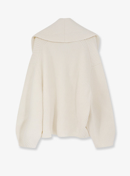 Toteme Shawl-Lapel Wool Cardigan