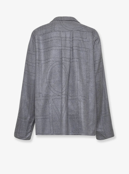 Toteme Monogram Shirt With All-Over Logo Print