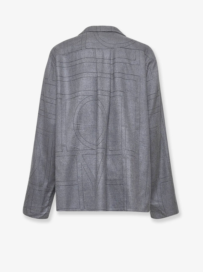 Toteme Monogram Shirt With All-Over Logo Print