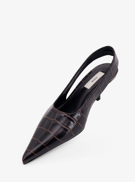 Toteme Leather Decolleté Slingback