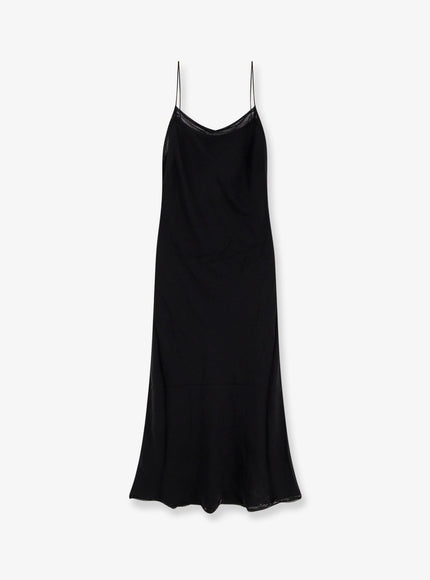Toteme Long Silk Dress Black