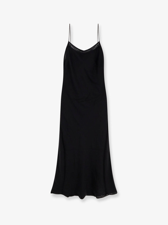 Toteme Long Silk Dress Black