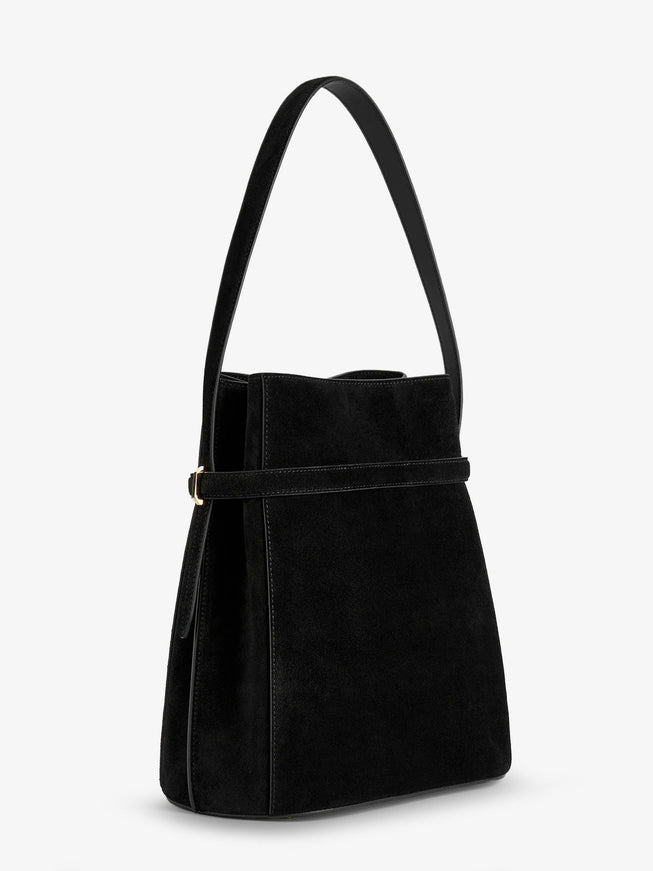 Toteme Belted Suede Bucket Bag