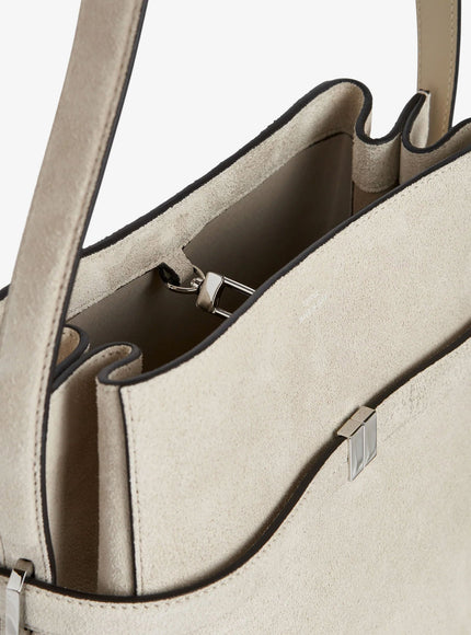 Toteme Belted Suede Bucket Bag