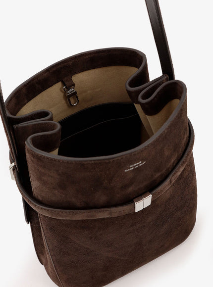 Toteme Belted Suede Bucket Bag