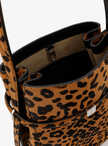 Toteme Belted Pony Hair Bucket Bag