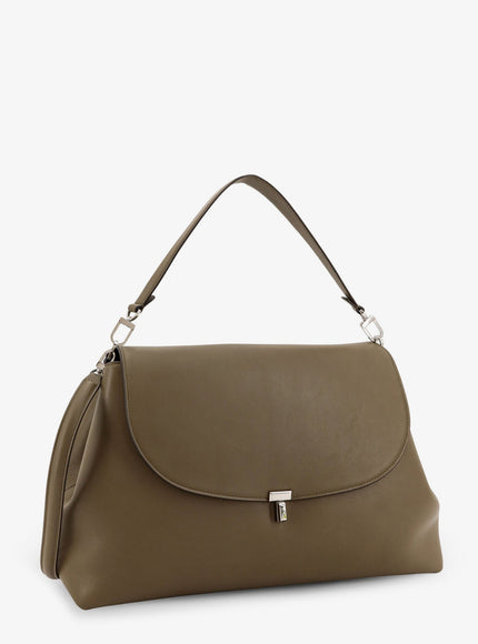 Toteme T-Lock Leather Shoulder Bag