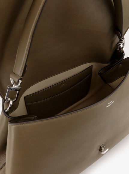 Toteme T-Lock Leather Shoulder Bag