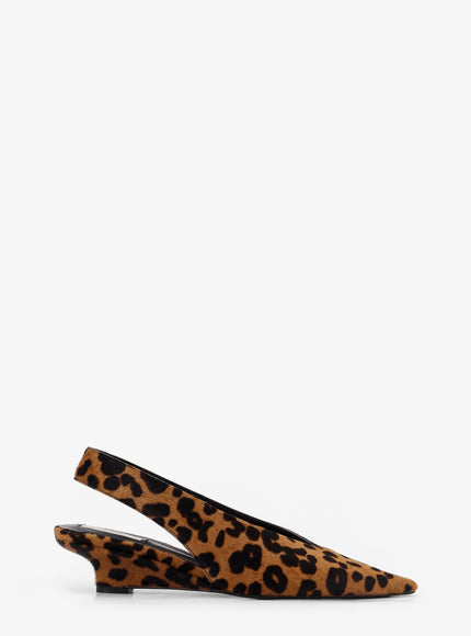 Toteme Ponyskin Slingback Pumps Leopard