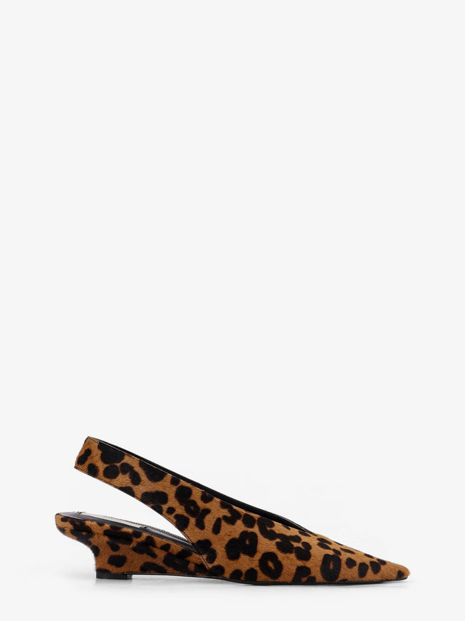 Toteme Ponyskin Slingback Pumps Leopard