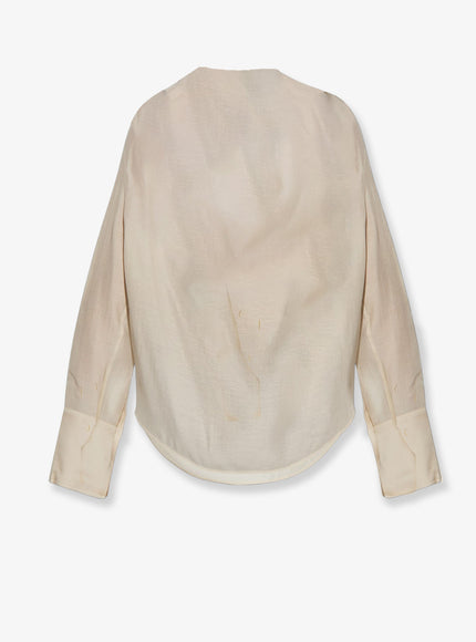 Toteme Lyocell And Linen Blend Shirt