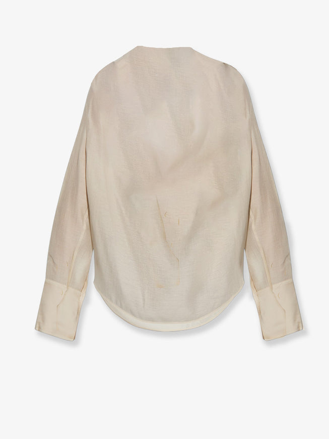 Toteme Lyocell And Linen Blend Shirt