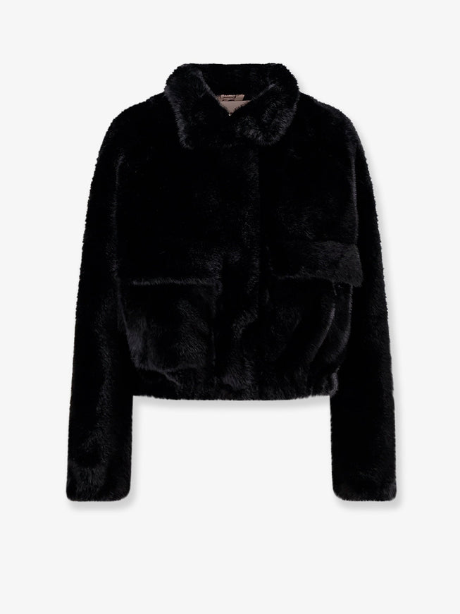 Valentini 1972 Faux Fur Jacket Black
