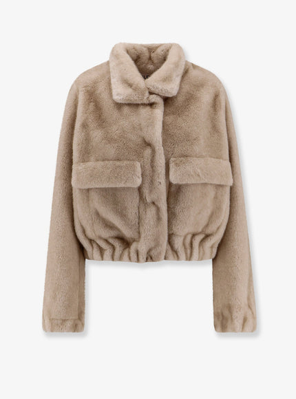Valentini 1972 Faux Fur Jacket Sand