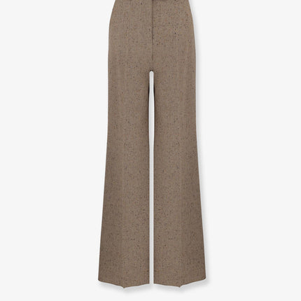Valentino Virgin Wool Trousers 42 Avorio Beige