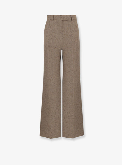 Valentino Virgin Wool Trousers 42 Avorio Beige
