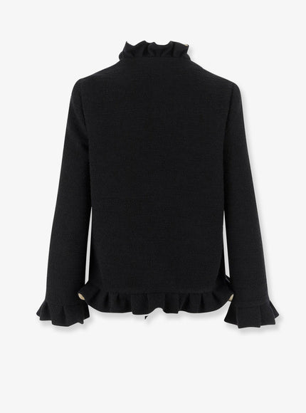 Valentino Silk Blazer With Frontal Knot