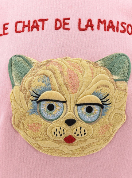 Valentino Le Chat De La Maison Cotton Sweatshirt