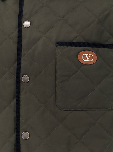 Valentino Quilted Jacket With Vlogo Signature Patch