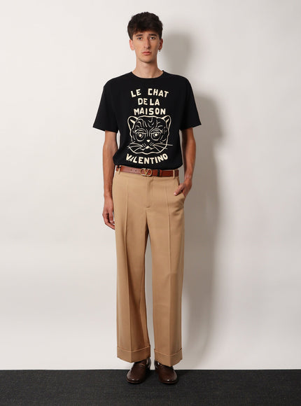 Valentino Le Chat De La Maison Cotton T-Shirt