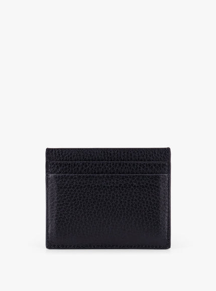 Valentino Garavani Leather Card Holder With Stud Detail