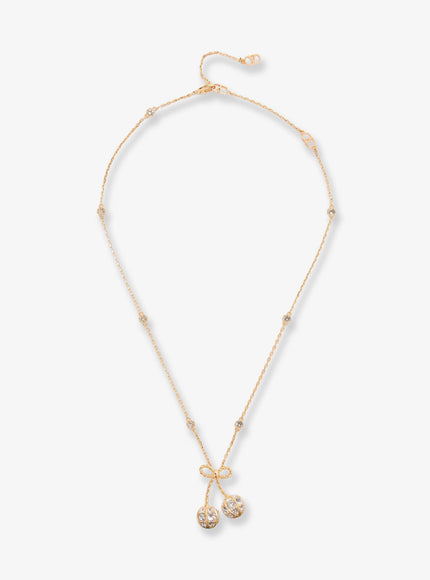 Valentino Garavani Cherrifyc Metal Necklace With Swarovski Crystals Uni Oro Crystal