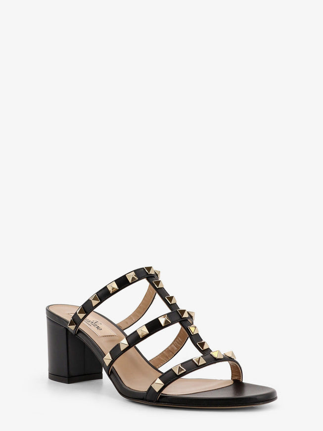 Valentino Garavani Rockstud Slide Leather Sandals