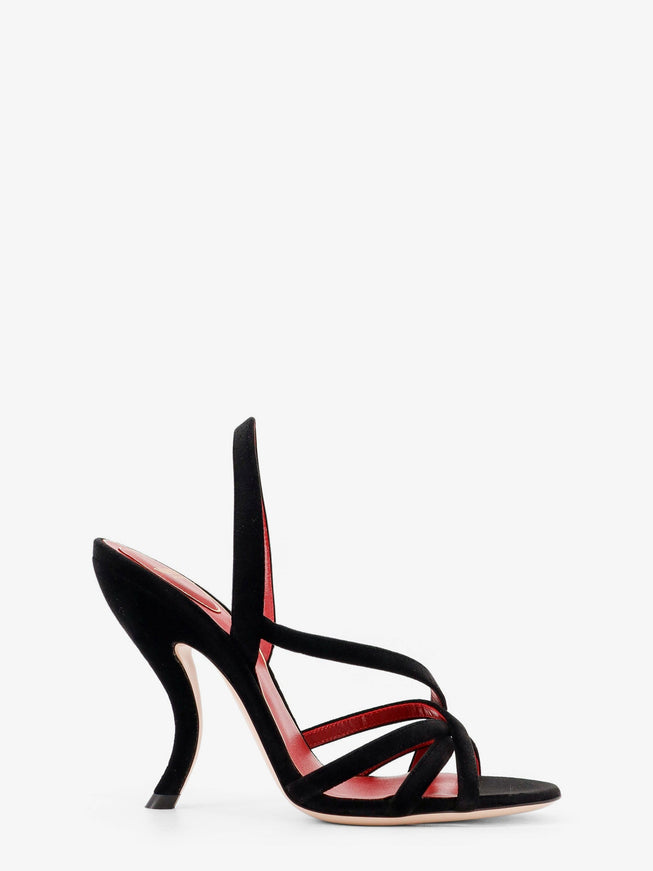 Valentino Garavani Valentino Garavani Velvet Sandals Nero