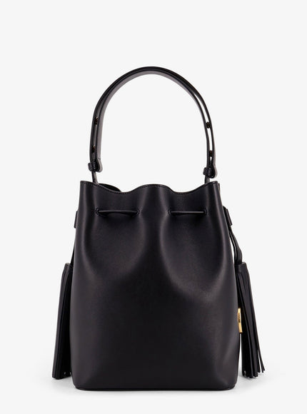Valentino Garavani So Seau Leather Bucket Bag Uni Nero
