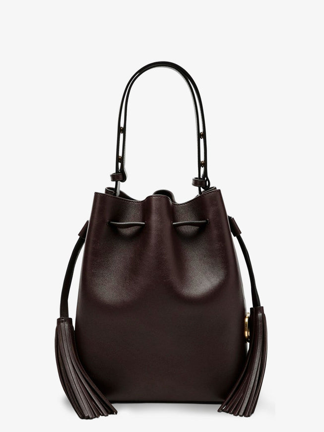 Valentino Garavani So Seau Leather Bucket Bag Uni Dark Coffee
