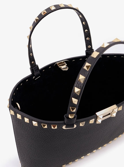Valentino Garavani Rockstud Small Tote Valentino Garavani Leather Shoulder Bag